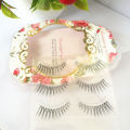 Hot selling Sharpened by hand Natural Slim Eye tail lengthened and Encrypted Tapered false strip eyelashes SG19